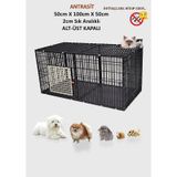 Leganest Alt Üst Kapalı Kedi Köpek Kafesi 50 x 50 x 100 CM
