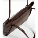 Legend Aksesuar Kadın Nou Çift Saplı Salaş Model Vintage Shopper El ve Omuz Çantası - Kahverengi