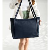 Legend Aksesuar Kadın Nou Çift Saplı Salaş Model Vintage Shopper El ve Omuz Çantası - Lacivert