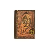 Legend Deri Hayat Ağacı Eskitme El Yapımı Hakiki Deri Şamua Kraft Kağıt Hediyelik Anı Günlük Defter