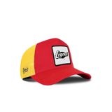 Legend Logolu Kırmızı-Sarı Trucker Şapka