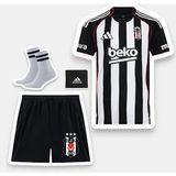 Legent Lady Bêşiktâş,/ 25-26 Yeni Sezon Cerny //18 Çocuk Futbol Forması- Iç Saha Çubuklu - 11 - 12 Yaş - Beyaz