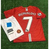 Legent Lady Manchesterr/unitedd Moskova 2008 Sezonu Cristiano Ronaldo Çocuk Forması 3'lü Set (Red) - 7 - 9 Yaş - Kırmızı