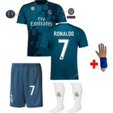 Legent Lady Real madrid 2026 Cristiano Ronaldo 2018 Turkuaz Çocuk Forması 4 Lü Set - 7 - 8 Yaş