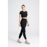 Leggfly Kadın Ekstra Toparlayıcı Spor Tayt Yüksek Bel, Dar Paça, Siyah