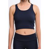 Legginup Lacivert Kadın Fitilli Crop Top - Luna - M