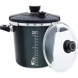 Leggno BLK2383PC6STN Siyah Düdüklü Tencere Seti -Döküm
