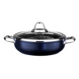 Leggno Master Mavi 24 cm Titanium Sığ Tencere