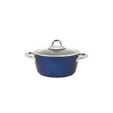 Leggno Master Titanium Derin Tencere Metalik Mavi 24 cm