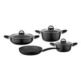 Leggno Neo 7 Parça Granit Set (18Cm & 22Cm Derin Tencere+26Cm Sığ Tencere&Tava)