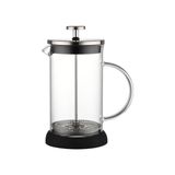 Leggno Vetro Borosilikat Çift Camlı French Press 600 Ml - Siyah