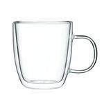 Leggno VETRO Borosilikat Çift Camlı Kulplu Bardak 120ML (2ad)