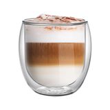 Leggno Vetro Çift Cidarlı 2'li 400 ml Latte Bardağı
