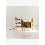 Legno, Ahşap Kitaplık ve Raf Ünitesi, 120x90, Tik Renk