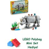 Lego 31171 Creator 3'ü 1 Arada Muhteşem Gergedan ile Kuşlar