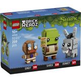 Lego 40923 BrickHeadz Shrek Şrek Eşek ve Kurabiye Adam Figürleri 10+ Yaş 259 Parça
