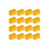 LEGO 50 Adet 1X2 Açık Turuncu Tuğla Duvar Parçası - 50 Piece 1X2 Bright Light Orange Brick Parts