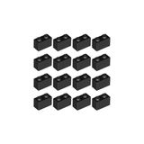 LEGO 50 Adet 1X2 Siyah Tuğla Duvar Parçası - 50 Piece 1X2 Black Brick Parts