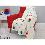 LEGO 5009899 Battaniye (Masterbrand Sherpa Backed Throw) - 150 x 120 cm - Beyaz