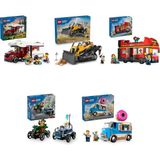 Lego 60454 + 60466 + 60407 + 60459 + 60452 City Seti 628