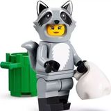Lego 71032 Seri 22 Minifigür 10. Raccoon Costume Fan