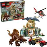 Lego 76976 984 Parça Jurassic World Spinosaurus ve Quetzalcoatlus Hava Görevi