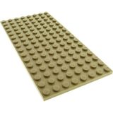 LEGO Aksesuar Custom 8 X 16 Plate Düz Koyu Taba Baseplate Taban Tuğla