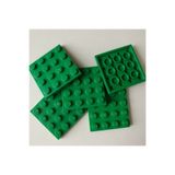 LEGO Aksesuar Custom Moc Creator Plate 4 X 4 Tuğla Yeşil 3 Adet Gönderilecek