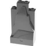 LEGO Aksesuar Custom Moc Rock Panel 2 X 4 X 6 Koyu Gri Büyük Kaya