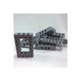 LEGO Aksesuar Custom Moc Technic Brick 4 X 6 Delikli Açık Gri Tuğla 1 Adet