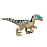 LEGO Aksesuar Moc Custom Hayvan Dinozor Animal Dinosaur Koyu Taba Velociraptor Jurassic World Park