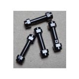 LEGO Aksesuar Star Wars Minifigür Lightsaber Hilt Siyah Pürüzsüz Işın Kılıcı Kabzası 2 adet