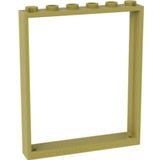 LEGO Aksesuar Window City 1 x 6 x 6 Açık Sarı Büyük Pencere Kapı Çerçeve
