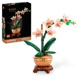 LEGO® Botanicals Mini Orkide 10343 – Yetiskinler için Terakota Saksi ve Kaide Içeren Dekoratif Çiçek Yapim Seti (274 Parça)