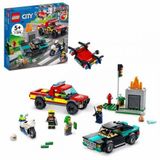 Lego City 60319 İtfaiye Kurtarma Operasyonu ve Polis Takibi