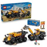 LEGO City Damperli Kamyon ve Ön Yükleyici 60494 | 8 Yaş ve Üzeri Çocuklar Için 3 Minifigür ve Pug Cinsi Köpek Içeren Oyuncak Yapım Seti, Doğum Günü Hediyesi Fikri (1132 Parça)