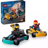Lego® City Go-Kartlar Ve Yarış Sürücüleri 60400 - 5 Yaş Ve Üzeri İçin Yarışçı Minifigürü İçeren Yaratıcı Oyuncak Yapım Seti (99 P