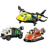 Lego City Uçak Servis Kamyonu Ve Hoverkraft Karışımı Blok Oyuncak 60505