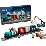 LEGO City Vinç ve Kamyonlu Liman Yük Treni 7+ Yaş 803 Parça Yapı Oyuncağı 60509 - Standart