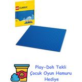 LEGO Classic Mavi Plaka 11025-4 Yaş ve Üzeri LEGO Severler Için LEGO Zemini (1 Parça) + Play-Doh Oyun Hamuru