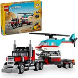 Lego Creator 31146 3'ü 1 Arada Helikopterli Açık Kasa Kamyon