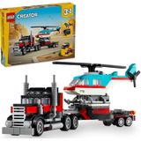 LEGO® Creator 3’ü 1 Arada Helikopterli Açık Kasa Kamyon 31146 - 7+ Çocuklar için Yaratıcı Oyuncak Yapım Seti (270 Parça)