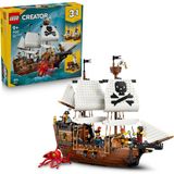 LEGO® Creator 3’ü 1 Arada İkonik Korsan Gemisi 31387 - 9+ Yaş için Kale veya İki Gemi Olabilen Oyuncak Yapım Seti (1074 Parça)
