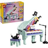 LEGO Creator 3’ü 1 Arada Müzikal Dekor Kedili Piyano 485 Parça 9+ Yaş Yaratıcı Yapı Oyuncağı 31392 - Standart