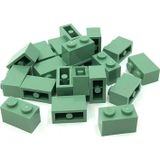 LEGO Creator Aksesuar Custom Moc Brick 1 X 2 Kum Yeşili Tuğla