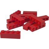 LEGO Creator Aksesuar Custom Moc Brick 1 X 4 Tuğla Kırmızı