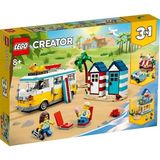 LEGO Creator Plaj Karavanı 31138 - 8 Yaş ve Üzeri Çocuklar Için Plaj Kulübeleri, Yazlık ve Do