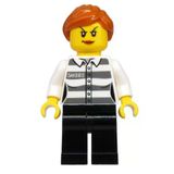 Lego CTY1129 Police Jail Prisoner 50382 Prison Stripes Mini Figür