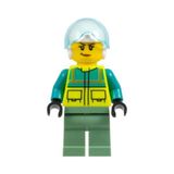 Lego CTY1335 Rescue Helicopter Pilot Female Mini Figür