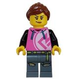 Lego CTY1626 Kick Scooter Driver Female Mini Figür
